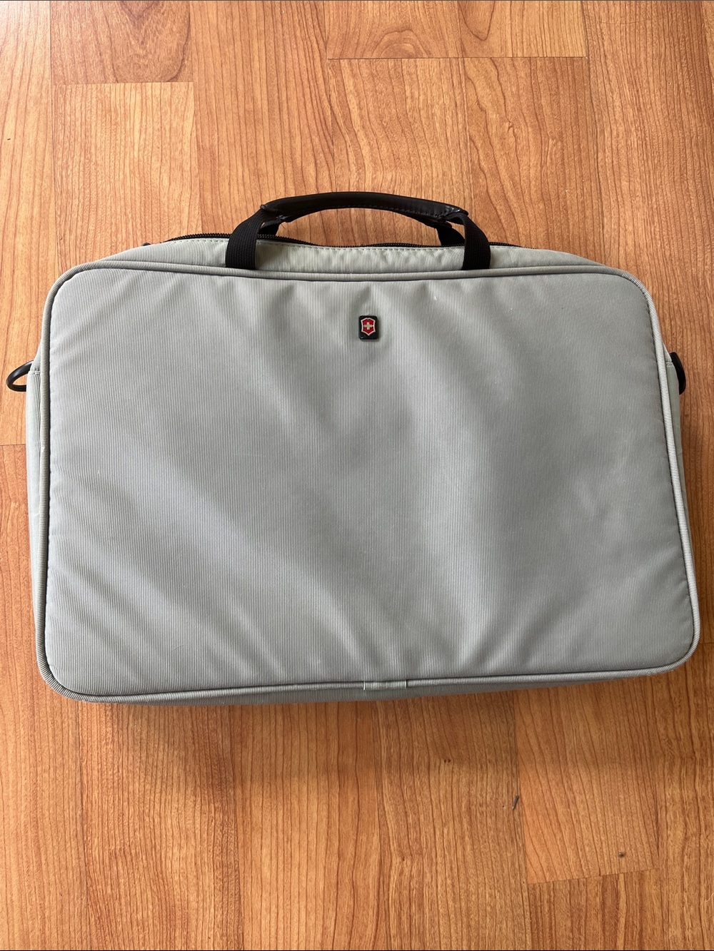 Victorinox vintage Light Gray Laptop Messenger with Black Handle